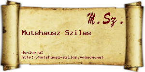Mutshausz Szilas névjegykártya